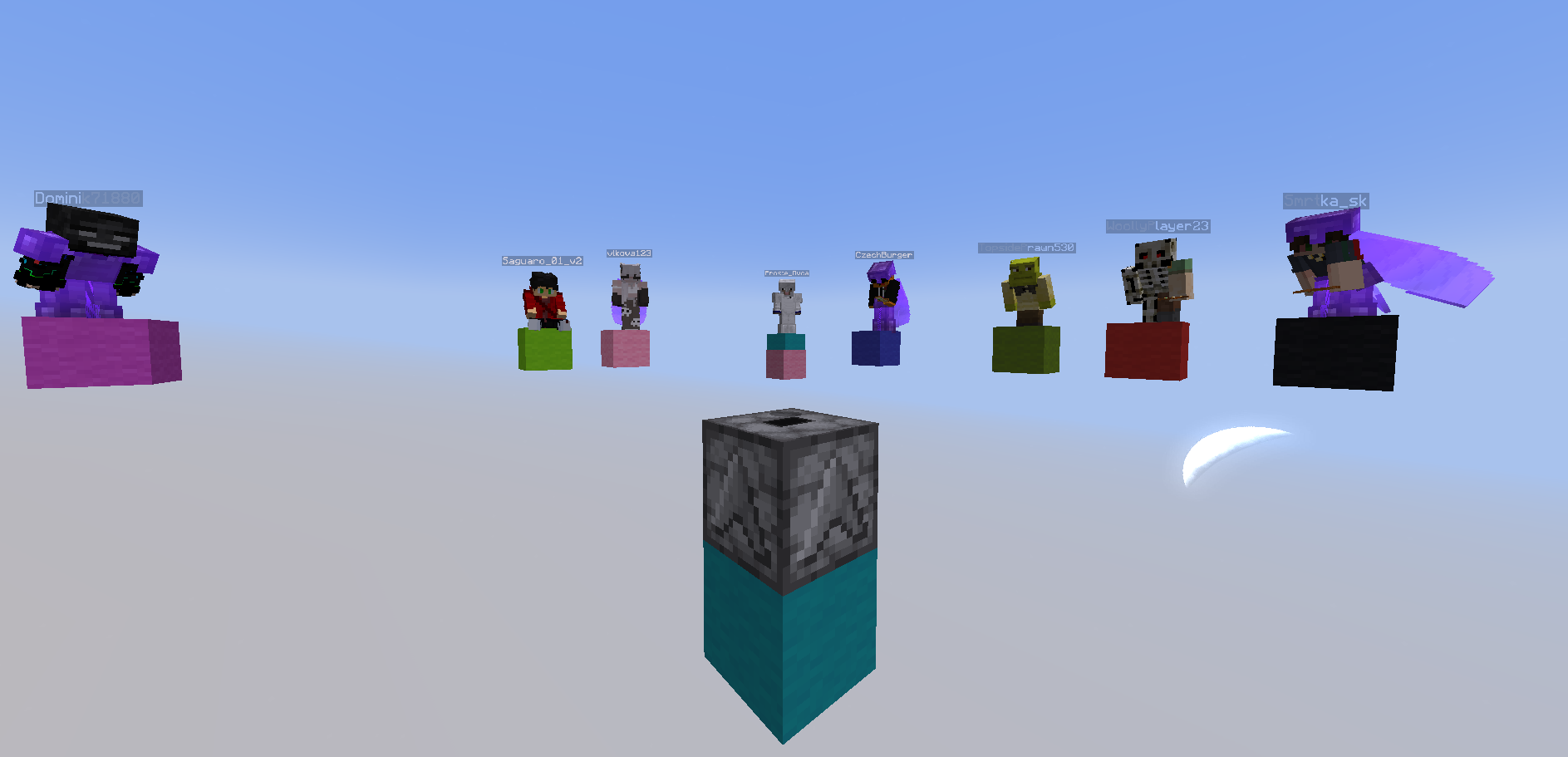 Hráči FlyingMobs eventu 11.08.2022, pořádaný PetyXbronem