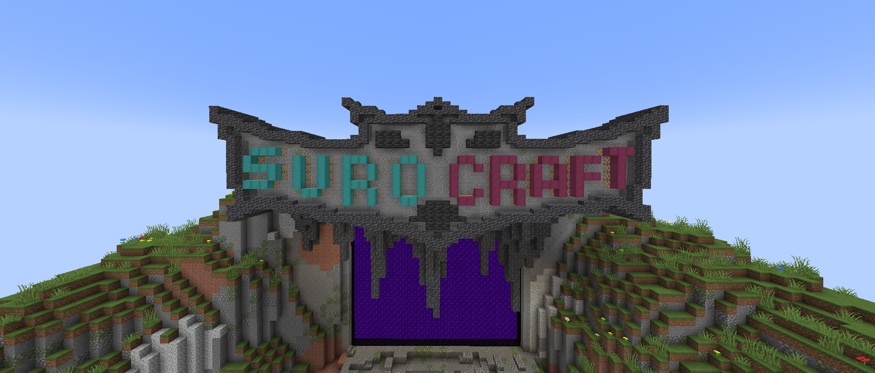 Minecraft Banner na spawnu